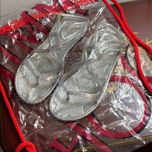 Jimmy Choo Jelly Glitter Sandals